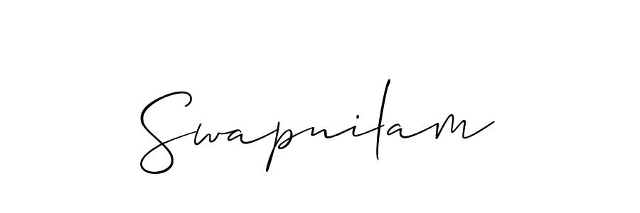 Swapnilam stylish signature style. Best Handwritten Sign (Allison_Script) for my name. Handwritten Signature Collection Ideas for my name Swapnilam. Swapnilam signature style 2 images and pictures png