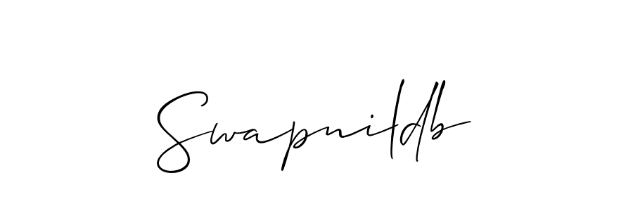 Also we have Swapnildb name is the best signature style. Create professional handwritten signature collection using Allison_Script autograph style. Swapnildb signature style 2 images and pictures png