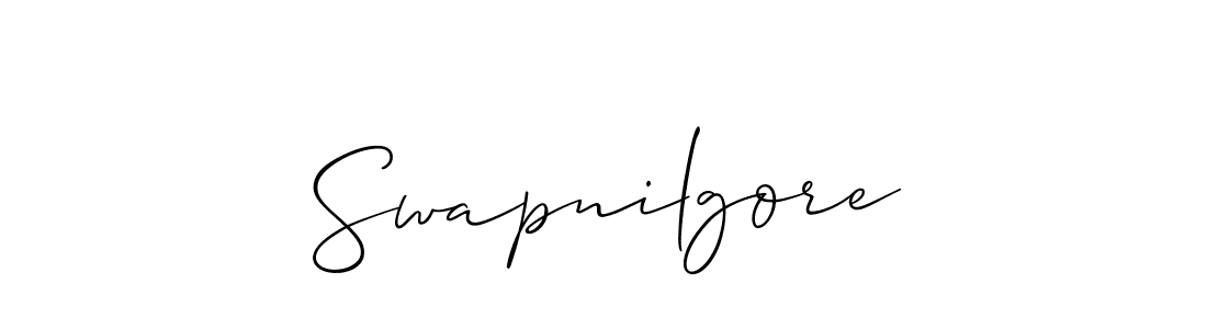 Make a short Swapnilgore signature style. Manage your documents anywhere anytime using Allison_Script. Create and add eSignatures, submit forms, share and send files easily. Swapnilgore signature style 2 images and pictures png