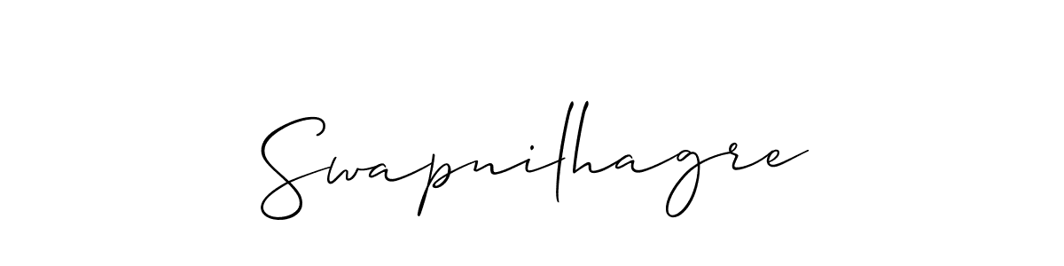 Design your own signature with our free online signature maker. With this signature software, you can create a handwritten (Allison_Script) signature for name Swapnilhagre. Swapnilhagre signature style 2 images and pictures png