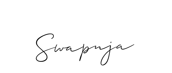 Make a beautiful signature design for name Swapnja. Use this online signature maker to create a handwritten signature for free. Swapnja signature style 2 images and pictures png