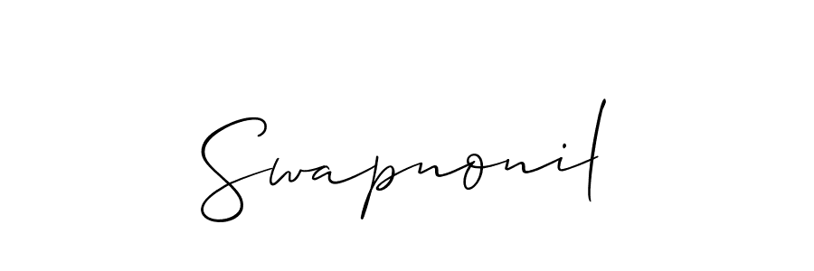 Also You can easily find your signature by using the search form. We will create Swapnonil name handwritten signature images for you free of cost using Allison_Script sign style. Swapnonil signature style 2 images and pictures png