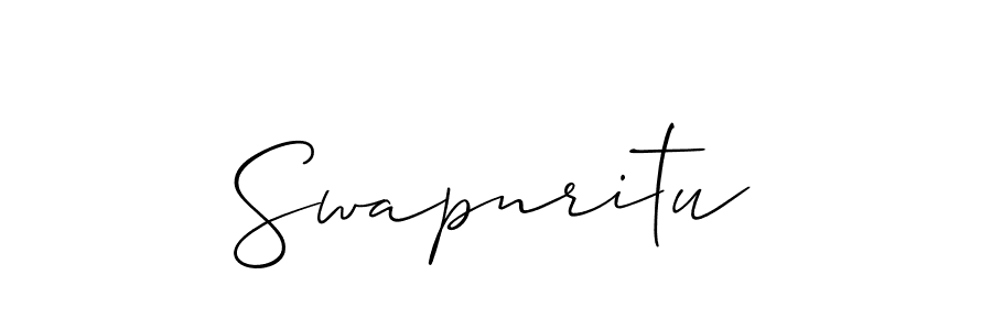 Use a signature maker to create a handwritten signature online. With this signature software, you can design (Allison_Script) your own signature for name Swapnritu. Swapnritu signature style 2 images and pictures png