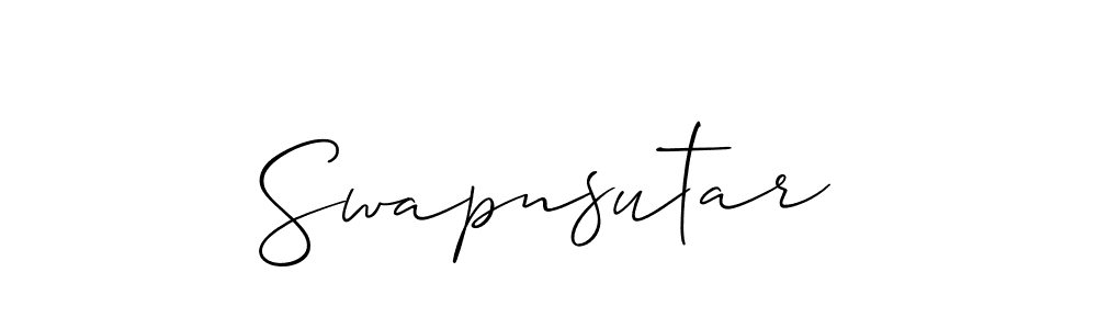 Once you've used our free online signature maker to create your best signature Allison_Script style, it's time to enjoy all of the benefits that Swapnsutar name signing documents. Swapnsutar signature style 2 images and pictures png