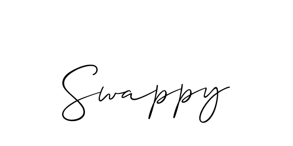 How to Draw Swappy signature style? Allison_Script is a latest design signature styles for name Swappy. Swappy signature style 2 images and pictures png