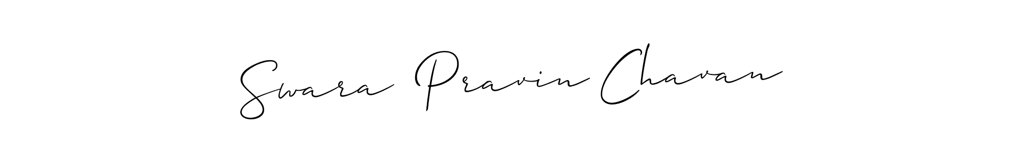 How to Draw Swara  Pravin Chavan signature style? Allison_Script is a latest design signature styles for name Swara  Pravin Chavan. Swara  Pravin Chavan signature style 2 images and pictures png