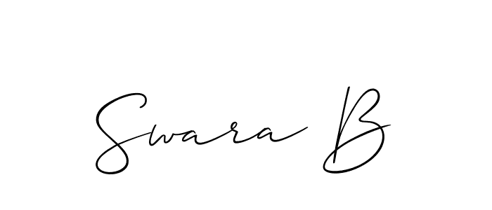 You can use this online signature creator to create a handwritten signature for the name Swara B. This is the best online autograph maker. Swara B signature style 2 images and pictures png