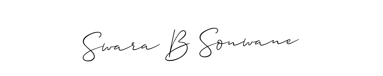 See photos of Swara B Sonwane official signature by Spectra . Check more albums & portfolios. Read reviews & check more about Allison_Script font. Swara B Sonwane signature style 2 images and pictures png