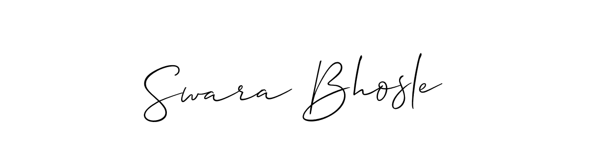 This is the best signature style for the Swara Bhosle name. Also you like these signature font (Allison_Script). Mix name signature. Swara Bhosle signature style 2 images and pictures png