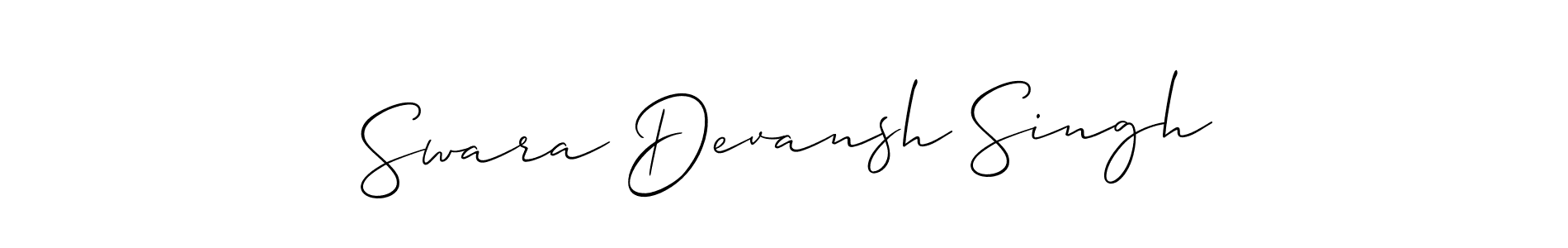 Here are the top 10 professional signature styles for the name Swara Devansh Singh. These are the best autograph styles you can use for your name. Swara Devansh Singh signature style 2 images and pictures png