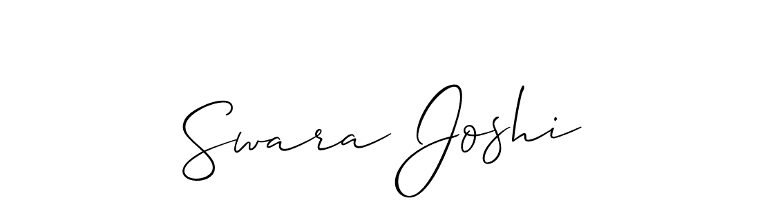 How to Draw Swara Joshi signature style? Allison_Script is a latest design signature styles for name Swara Joshi. Swara Joshi signature style 2 images and pictures png