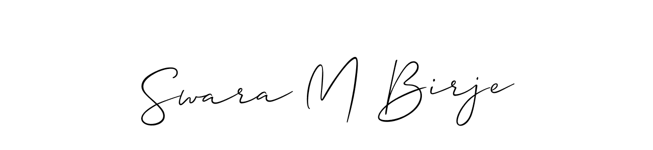 You can use this online signature creator to create a handwritten signature for the name Swara M Birje. This is the best online autograph maker. Swara M Birje signature style 2 images and pictures png