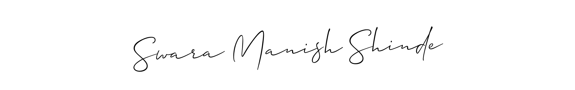 Here are the top 10 professional signature styles for the name Swara Manish Shinde. These are the best autograph styles you can use for your name. Swara Manish Shinde signature style 2 images and pictures png
