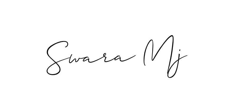 Best and Professional Signature Style for Swara Mj. Allison_Script Best Signature Style Collection. Swara Mj signature style 2 images and pictures png