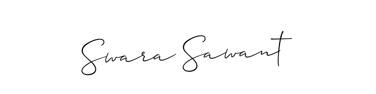 Best and Professional Signature Style for Swara Sawant. Allison_Script Best Signature Style Collection. Swara Sawant signature style 2 images and pictures png