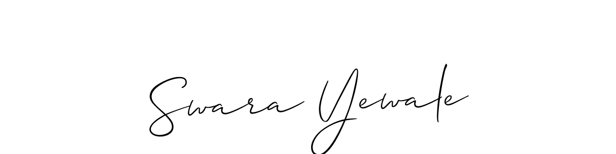 Here are the top 10 professional signature styles for the name Swara Yewale. These are the best autograph styles you can use for your name. Swara Yewale signature style 2 images and pictures png