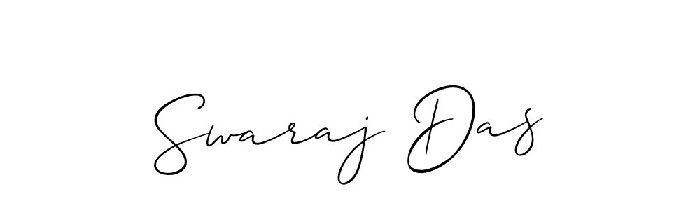 Create a beautiful signature design for name Swaraj Das. With this signature (Allison_Script) fonts, you can make a handwritten signature for free. Swaraj Das signature style 2 images and pictures png