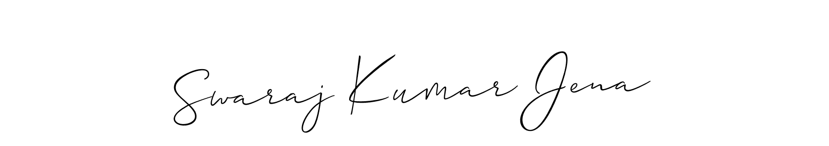 You can use this online signature creator to create a handwritten signature for the name Swaraj Kumar Jena. This is the best online autograph maker. Swaraj Kumar Jena signature style 2 images and pictures png