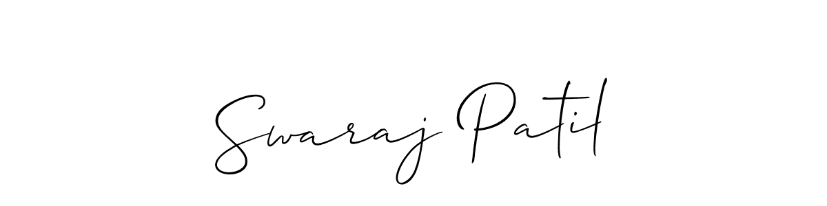 It looks lik you need a new signature style for name Swaraj Patil. Design unique handwritten (Allison_Script) signature with our free signature maker in just a few clicks. Swaraj Patil signature style 2 images and pictures png