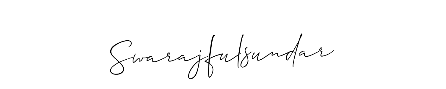 You can use this online signature creator to create a handwritten signature for the name Swarajfulsundar. This is the best online autograph maker. Swarajfulsundar signature style 2 images and pictures png