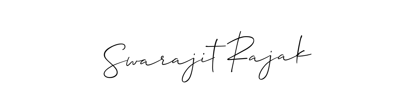 Swarajit Rajak stylish signature style. Best Handwritten Sign (Allison_Script) for my name. Handwritten Signature Collection Ideas for my name Swarajit Rajak. Swarajit Rajak signature style 2 images and pictures png