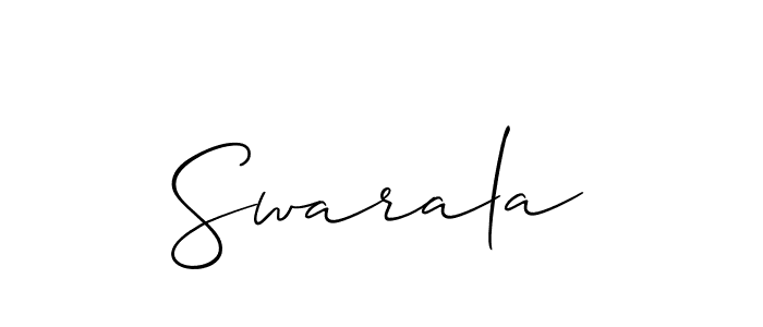 Similarly Allison_Script is the best handwritten signature design. Signature creator online .You can use it as an online autograph creator for name Swarala. Swarala signature style 2 images and pictures png