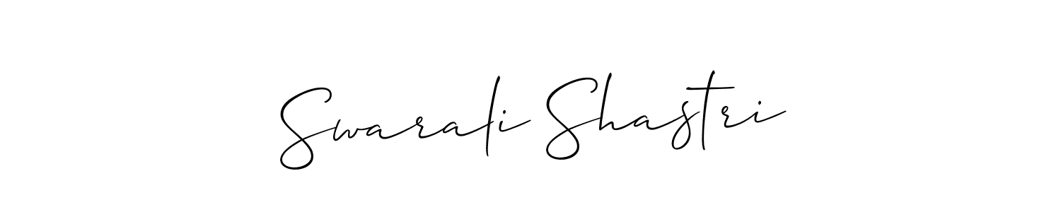 This is the best signature style for the Swarali Shastri name. Also you like these signature font (Allison_Script). Mix name signature. Swarali Shastri signature style 2 images and pictures png
