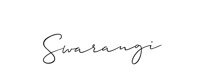 Best and Professional Signature Style for Swarangi. Allison_Script Best Signature Style Collection. Swarangi signature style 2 images and pictures png