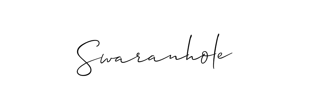 Make a short Swaranhole signature style. Manage your documents anywhere anytime using Allison_Script. Create and add eSignatures, submit forms, share and send files easily. Swaranhole signature style 2 images and pictures png