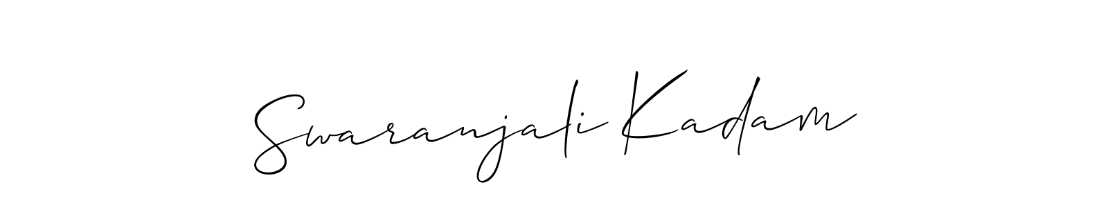Once you've used our free online signature maker to create your best signature Allison_Script style, it's time to enjoy all of the benefits that Swaranjali Kadam name signing documents. Swaranjali Kadam signature style 2 images and pictures png