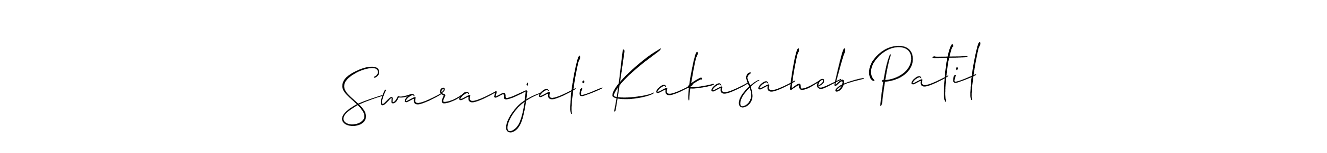 Similarly Allison_Script is the best handwritten signature design. Signature creator online .You can use it as an online autograph creator for name Swaranjali Kakasaheb Patil. Swaranjali Kakasaheb Patil signature style 2 images and pictures png