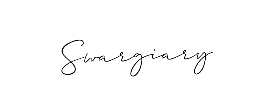 Also You can easily find your signature by using the search form. We will create Swargiary name handwritten signature images for you free of cost using Allison_Script sign style. Swargiary signature style 2 images and pictures png