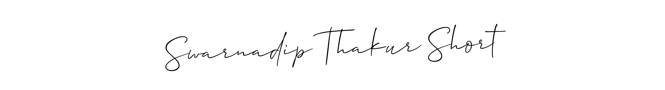 Design your own signature with our free online signature maker. With this signature software, you can create a handwritten (Allison_Script) signature for name Swarnadip Thakur Short. Swarnadip Thakur Short signature style 2 images and pictures png