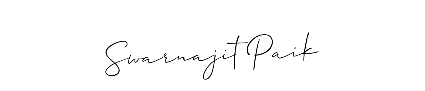 Make a beautiful signature design for name Swarnajit Paik. Use this online signature maker to create a handwritten signature for free. Swarnajit Paik signature style 2 images and pictures png