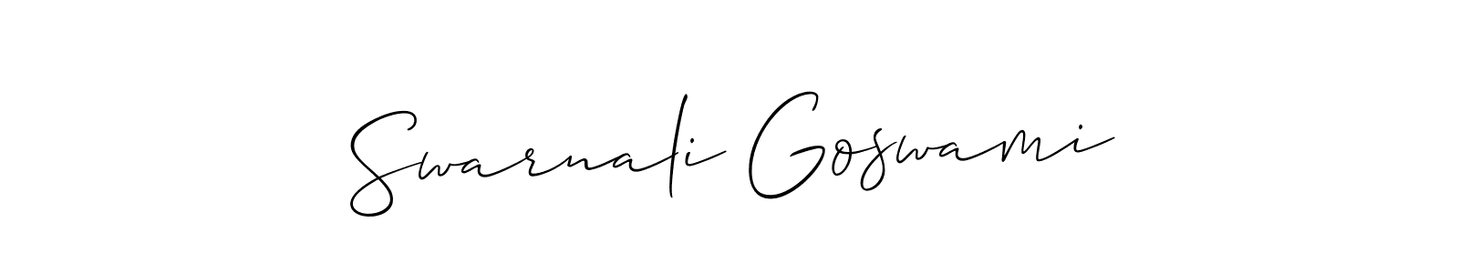 This is the best signature style for the Swarnali Goswami name. Also you like these signature font (Allison_Script). Mix name signature. Swarnali Goswami signature style 2 images and pictures png