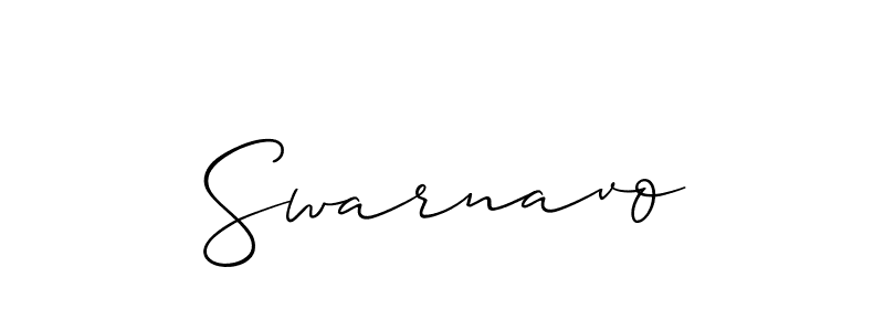 Once you've used our free online signature maker to create your best signature Allison_Script style, it's time to enjoy all of the benefits that Swarnavo name signing documents. Swarnavo signature style 2 images and pictures png