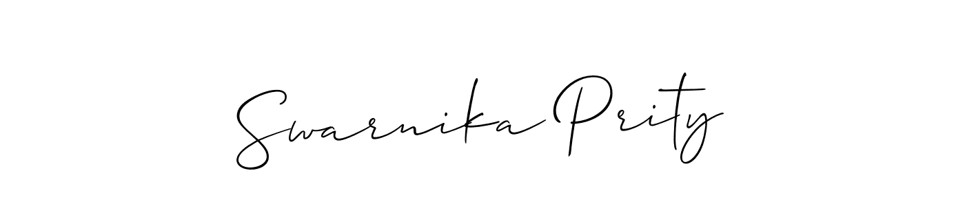 if you are searching for the best signature style for your name Swarnika Prity. so please give up your signature search. here we have designed multiple signature styles  using Allison_Script. Swarnika Prity signature style 2 images and pictures png
