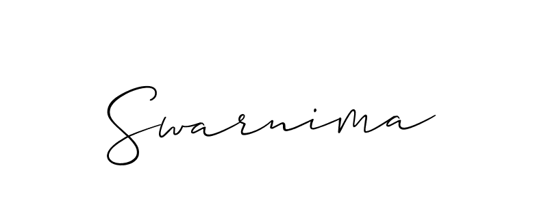Swarnima stylish signature style. Best Handwritten Sign (Allison_Script) for my name. Handwritten Signature Collection Ideas for my name Swarnima. Swarnima signature style 2 images and pictures png