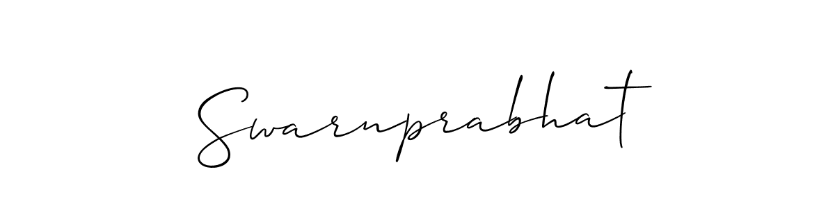How to Draw Swarnprabhat signature style? Allison_Script is a latest design signature styles for name Swarnprabhat. Swarnprabhat signature style 2 images and pictures png