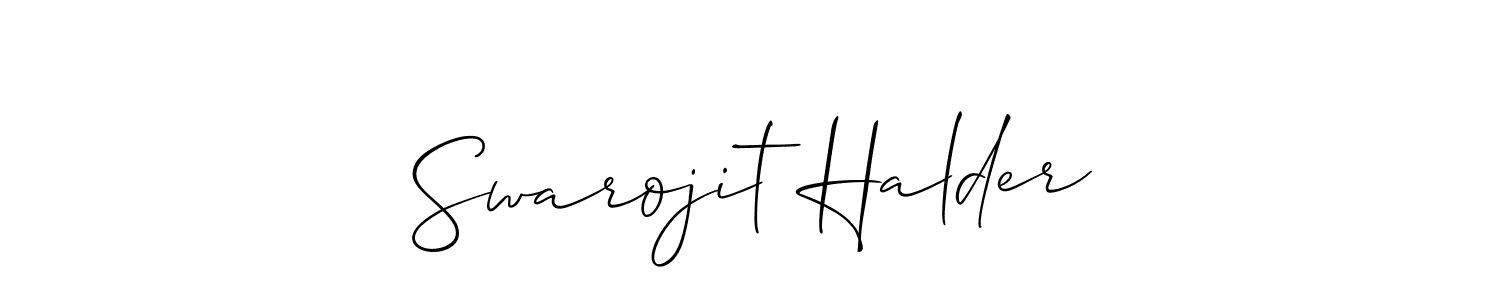 Similarly Allison_Script is the best handwritten signature design. Signature creator online .You can use it as an online autograph creator for name Swarojit Halder. Swarojit Halder signature style 2 images and pictures png