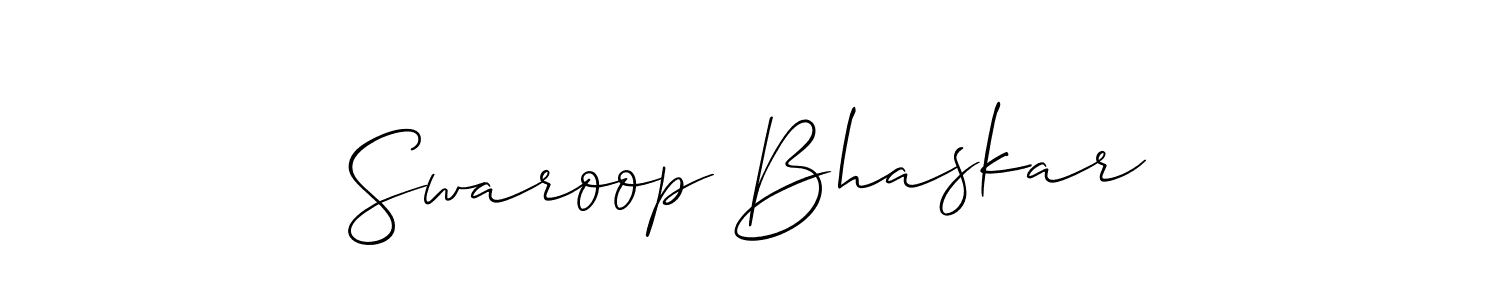 You can use this online signature creator to create a handwritten signature for the name Swaroop Bhaskar. This is the best online autograph maker. Swaroop Bhaskar signature style 2 images and pictures png