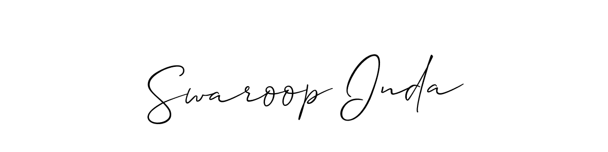Make a beautiful signature design for name Swaroop Inda. Use this online signature maker to create a handwritten signature for free. Swaroop Inda signature style 2 images and pictures png