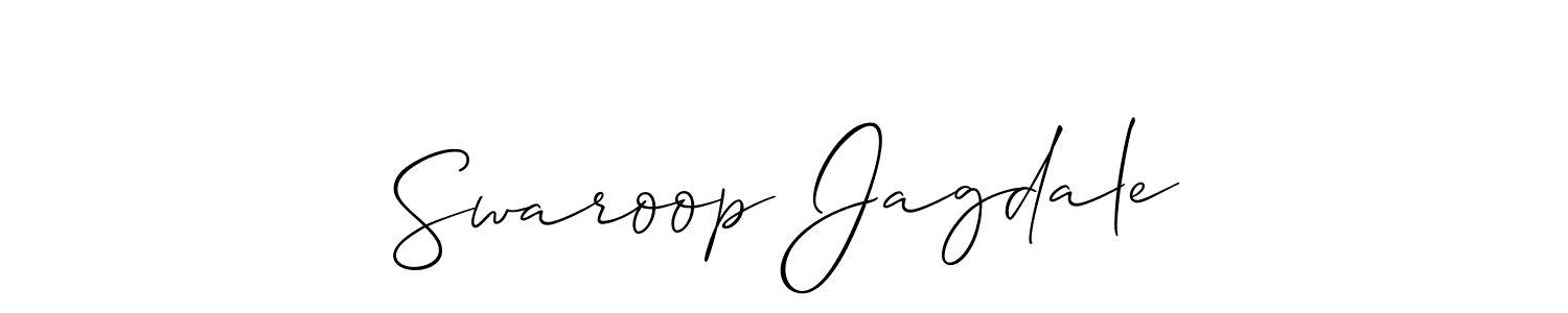 You can use this online signature creator to create a handwritten signature for the name Swaroop Jagdale. This is the best online autograph maker. Swaroop Jagdale signature style 2 images and pictures png