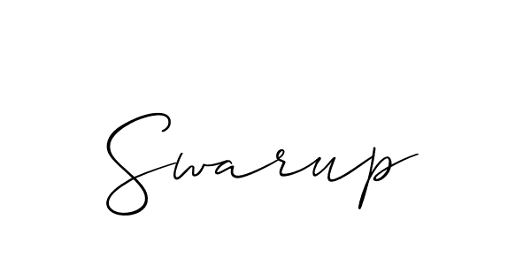 Design your own signature with our free online signature maker. With this signature software, you can create a handwritten (Allison_Script) signature for name Swarup. Swarup signature style 2 images and pictures png