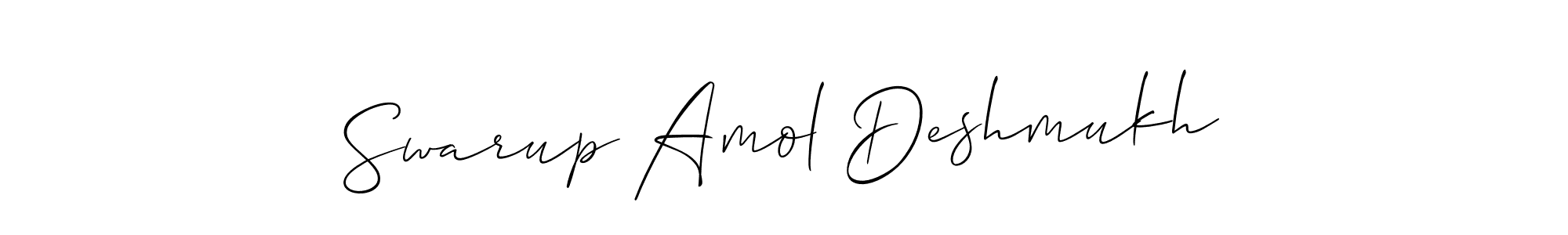 You can use this online signature creator to create a handwritten signature for the name Swarup Amol Deshmukh. This is the best online autograph maker. Swarup Amol Deshmukh signature style 2 images and pictures png