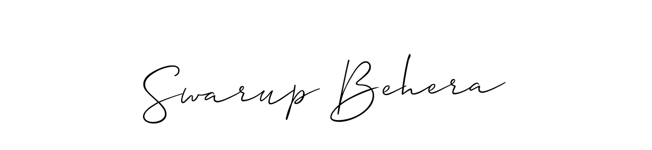 The best way (Allison_Script) to make a short signature is to pick only two or three words in your name. The name Swarup Behera include a total of six letters. For converting this name. Swarup Behera signature style 2 images and pictures png