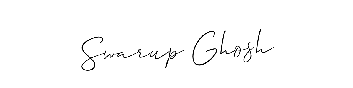 Create a beautiful signature design for name Swarup Ghosh. With this signature (Allison_Script) fonts, you can make a handwritten signature for free. Swarup Ghosh signature style 2 images and pictures png