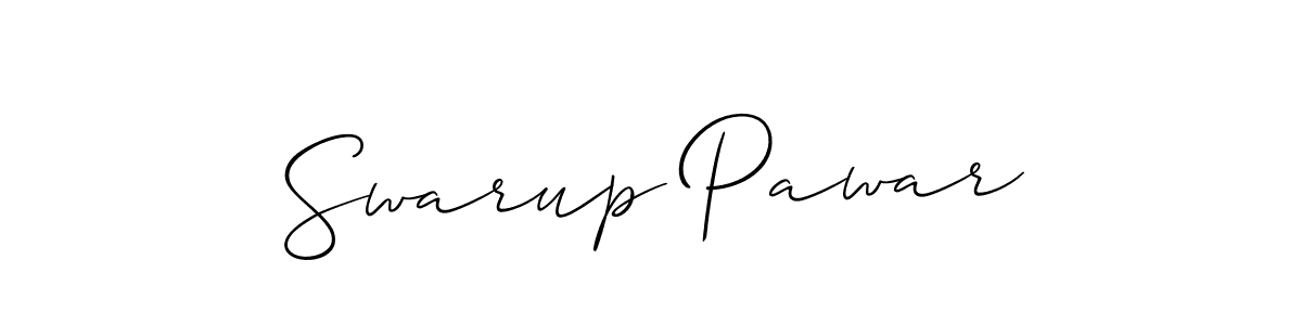 It looks lik you need a new signature style for name Swarup Pawar. Design unique handwritten (Allison_Script) signature with our free signature maker in just a few clicks. Swarup Pawar signature style 2 images and pictures png