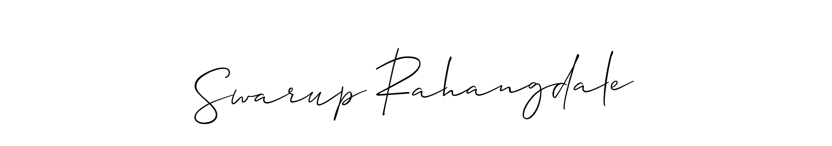 See photos of Swarup Rahangdale official signature by Spectra . Check more albums & portfolios. Read reviews & check more about Allison_Script font. Swarup Rahangdale signature style 2 images and pictures png