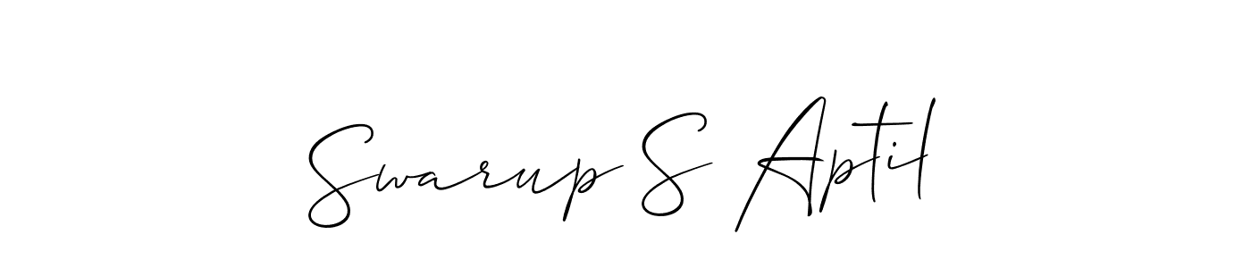 Make a beautiful signature design for name Swarup S Aptil. Use this online signature maker to create a handwritten signature for free. Swarup S Aptil signature style 2 images and pictures png